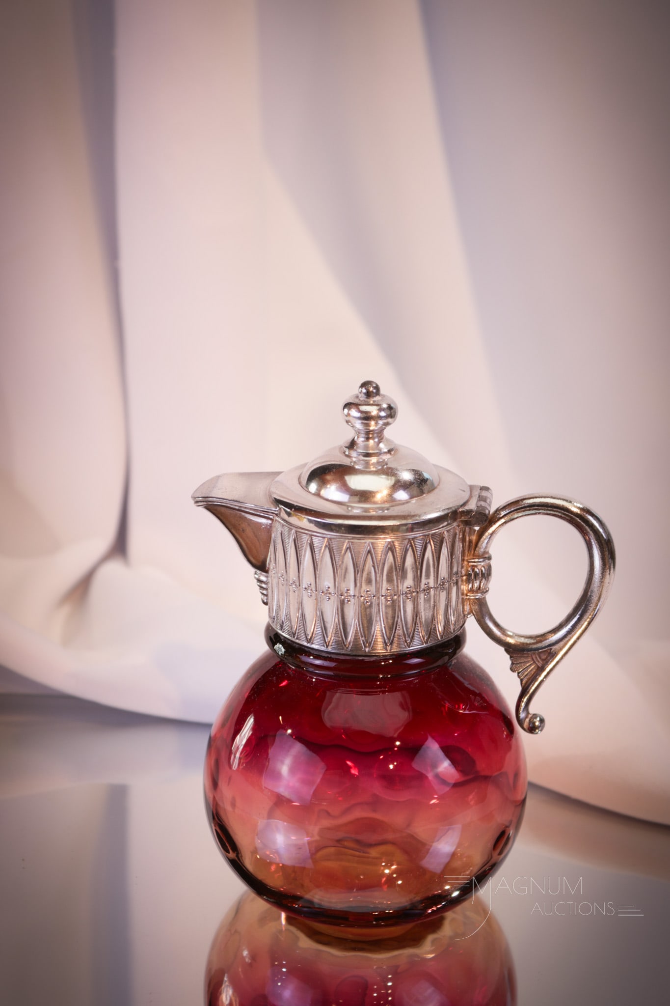 Mt. Washington Victorian Amberina Silverplate Syrup (1 of 7)