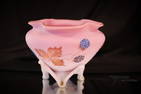 Mt. Washington Victorian Decorated Peachblow Glass Vase