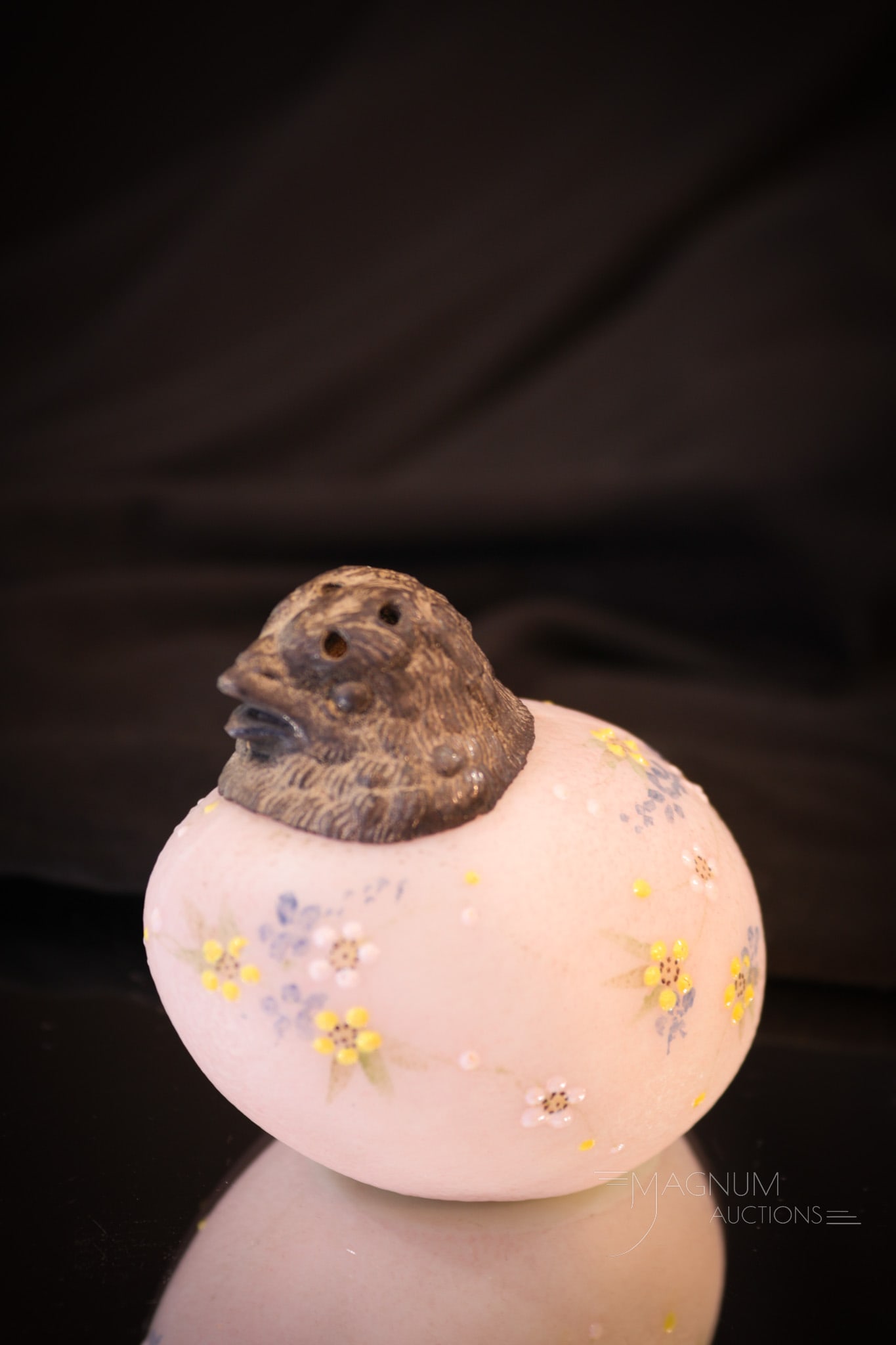 Mt. Washington Victorian Glass Chick Head Salt Shaker (1 of 7)