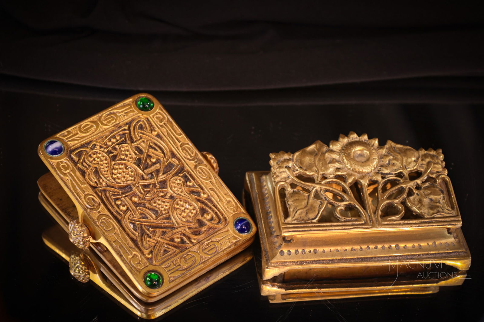 2 pc Lot Signed Tiffany Studios New York "9th Century" Paper Clip & More (1 of 12)