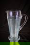 Signed Libbey Nash Blue Threaded Cocktail Pitcher