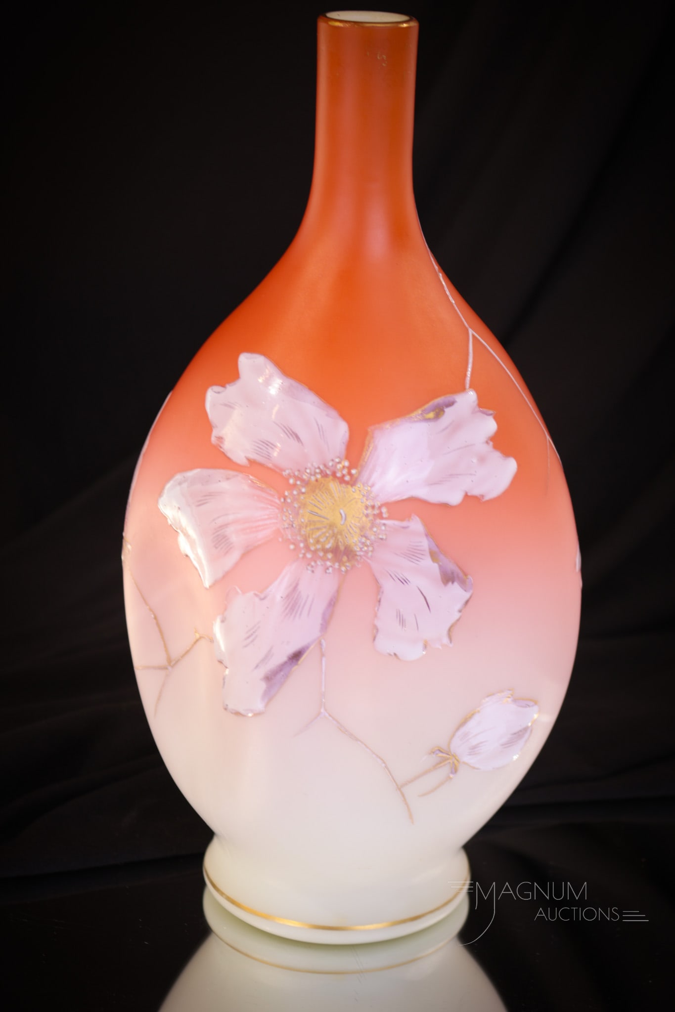 Loetz Satin Enameled Art Glass Victorian Vase (1 of 7)