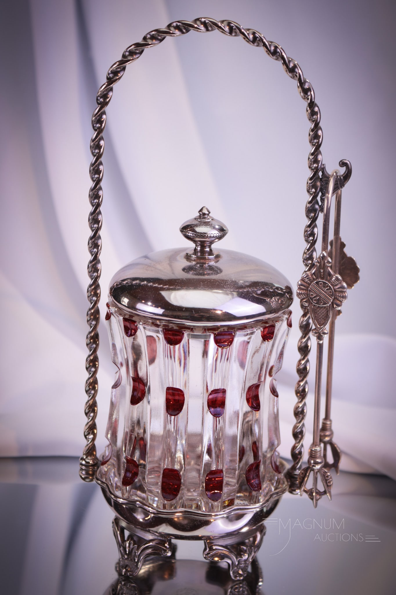 Tufts Victorian Silverplate Broken Column Pickle Castor (1 of 8)