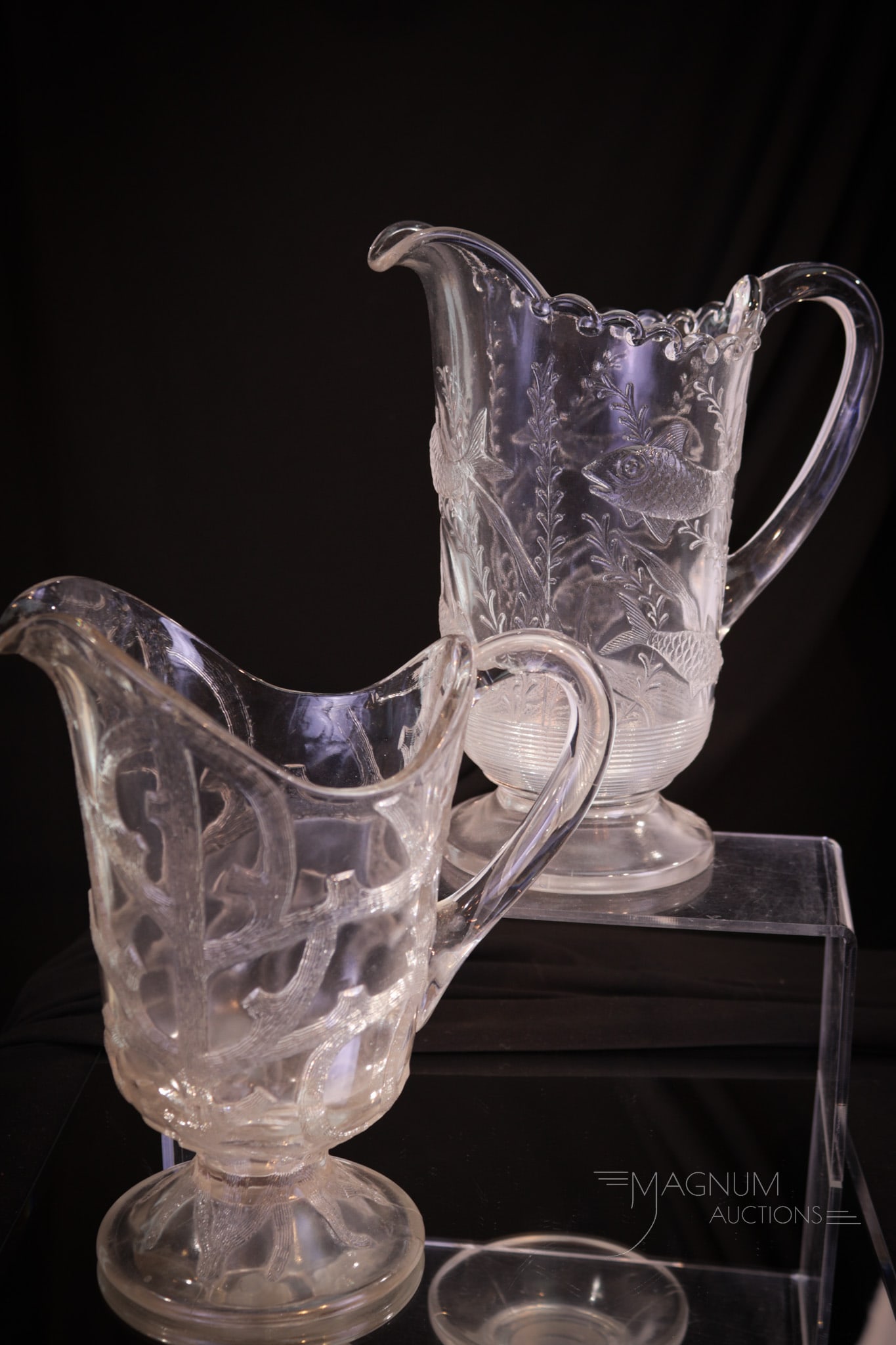 2 EAPG Victorian Water Pitchers Aquarium & Tree (1 of 9)