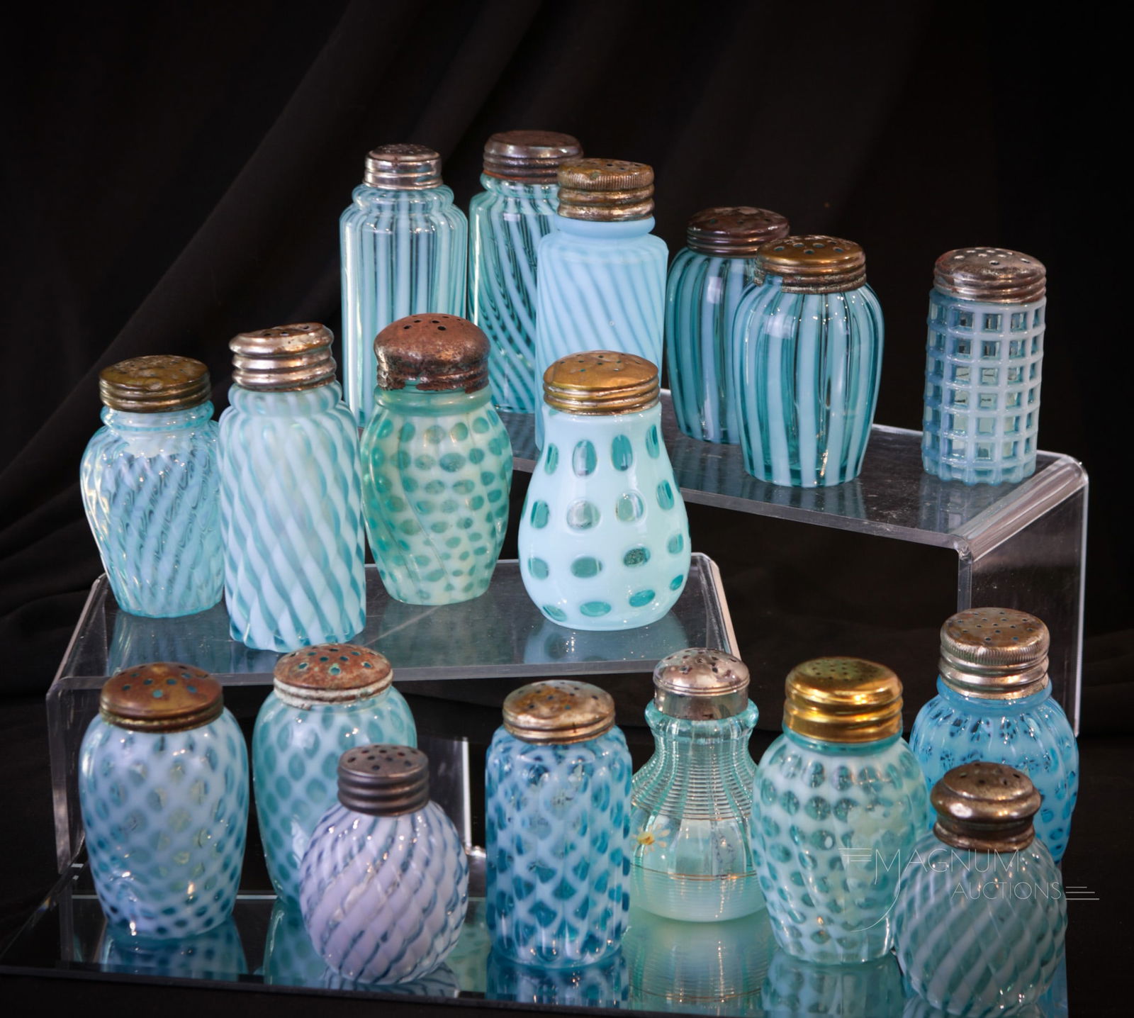 18 pc Lot Victorian Hobbs Northwood & More Victorian Salt Shakers (1 of 3)