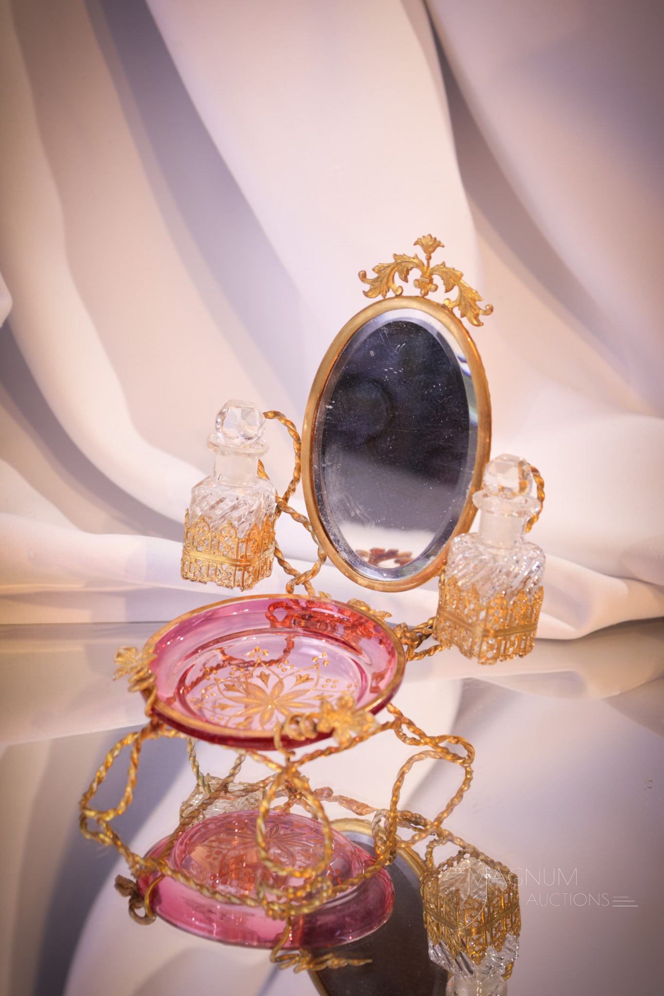 French Palais Royal Perfume Dresser Baccarat Glass Set (1 of 11)