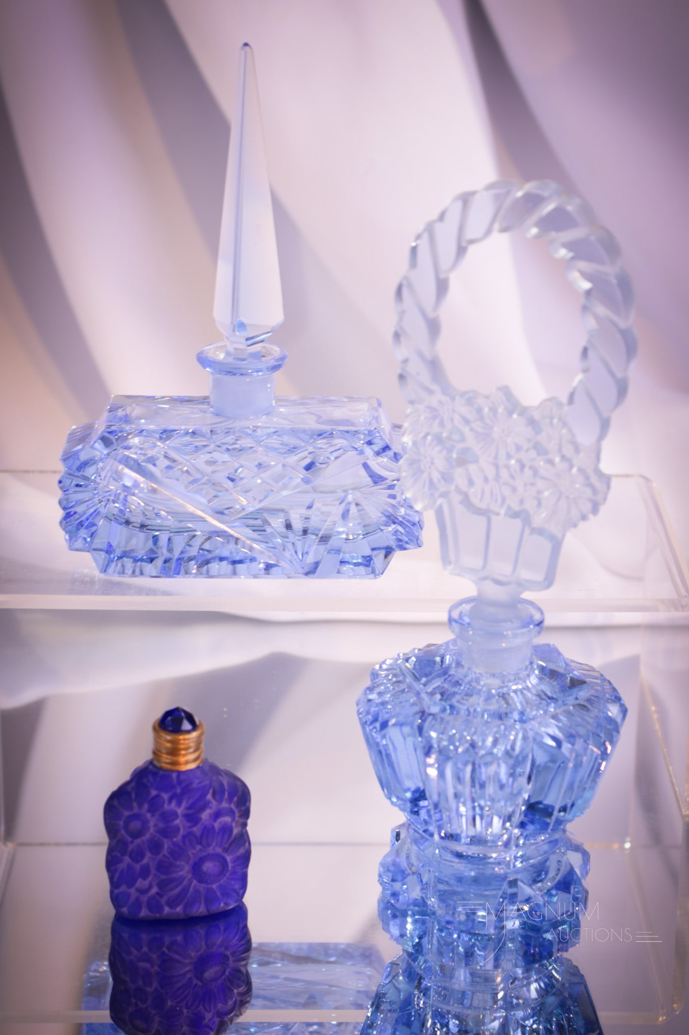 3 pc Lot Czechoslovakian Glass Perfume Bottles (1 of 11)