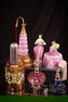 6 pc Lot Art Glass Perfume Selection