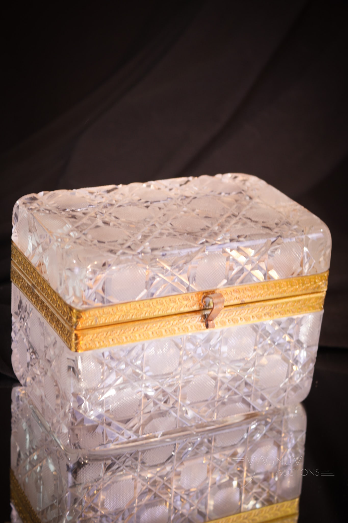 Cut Crystal Victorian Jewelry Casket (1 of 5)