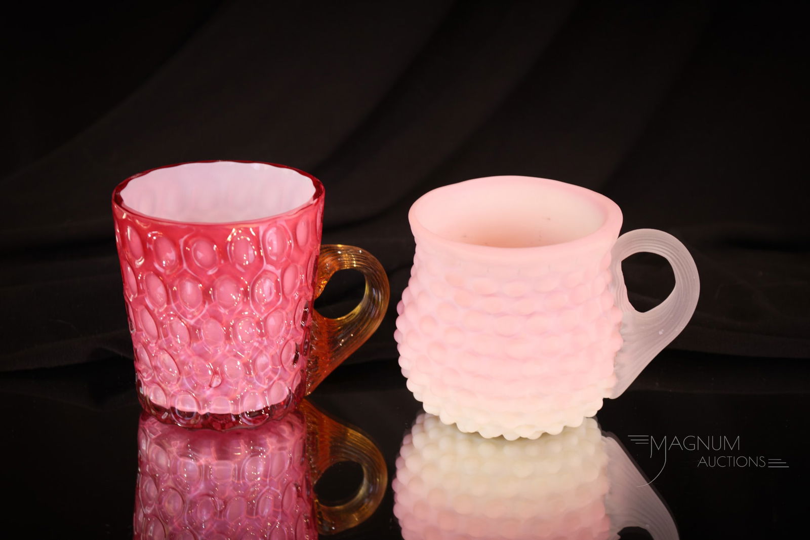 2 pc Lot Phoenix Glass Custard Punch Cups (1 of 9)