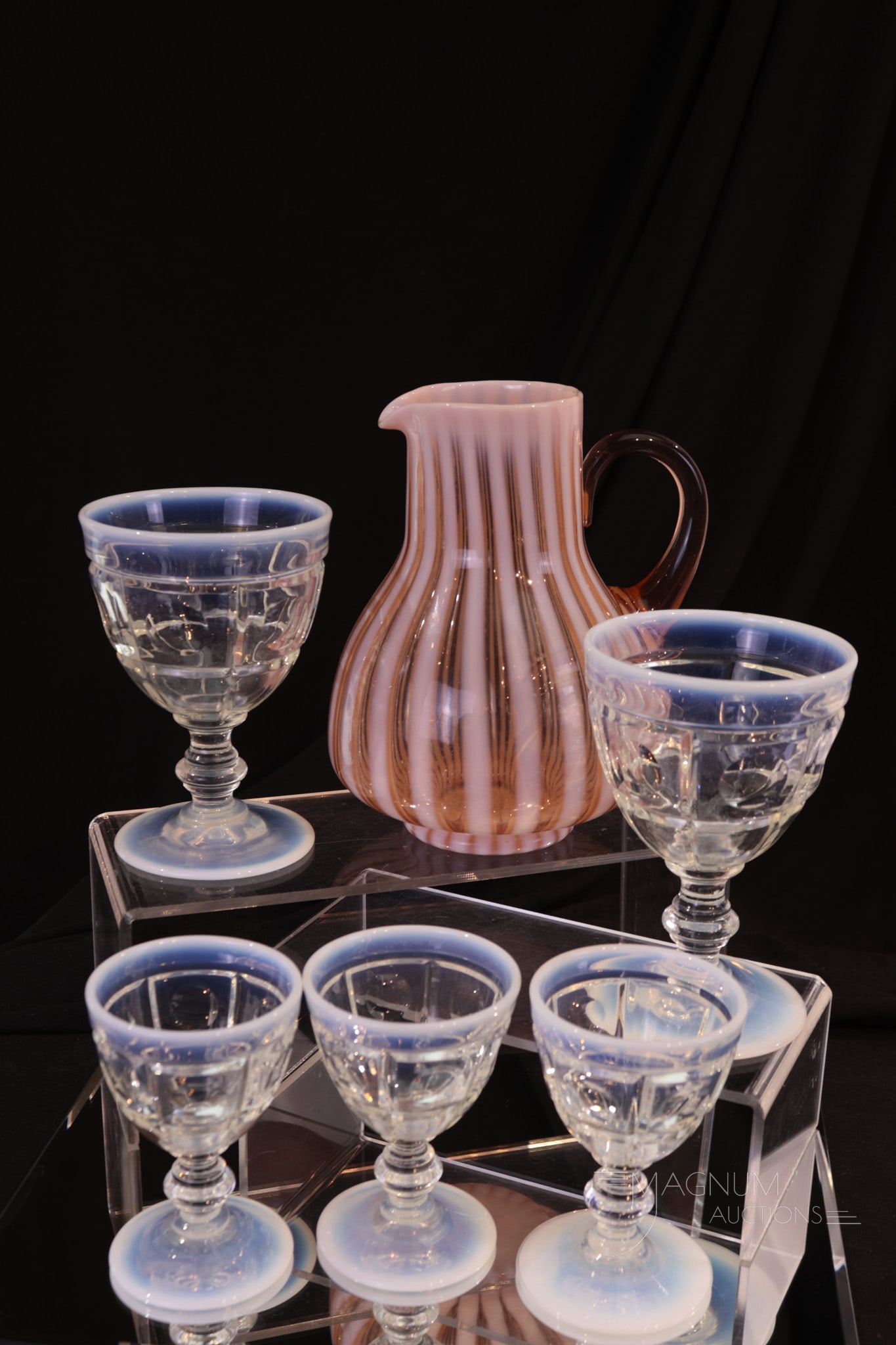 6 pc Lot Fenton Opalescent Glass (1 of 7)