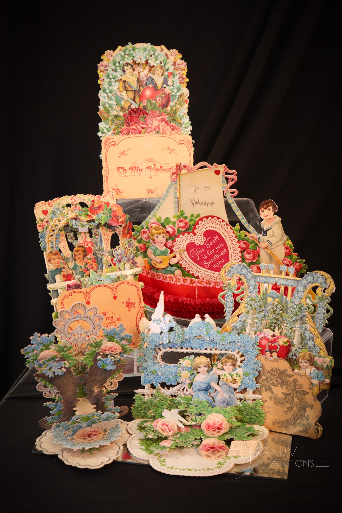 6 pc Lot Early Pop-up Germany & More Valentine Cards (1 of 19)