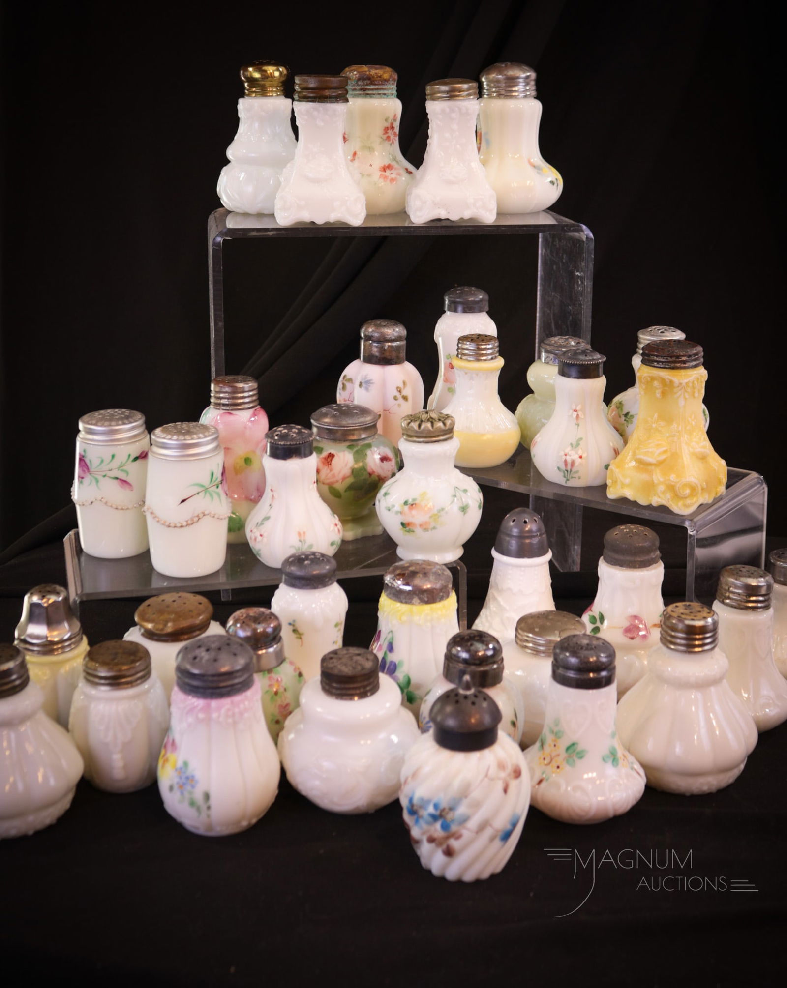 36 pc Lot Opal Glass Victorian & More Salt Shakers (1 of 14)