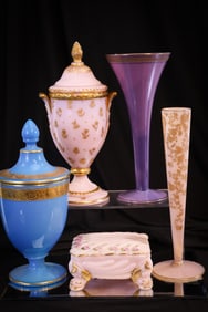 5 pc Lot Cambridge Glass Curiosities