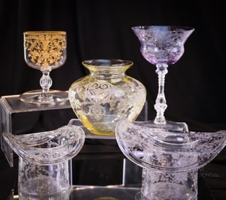 5 pc Lot Cambridge Glass
