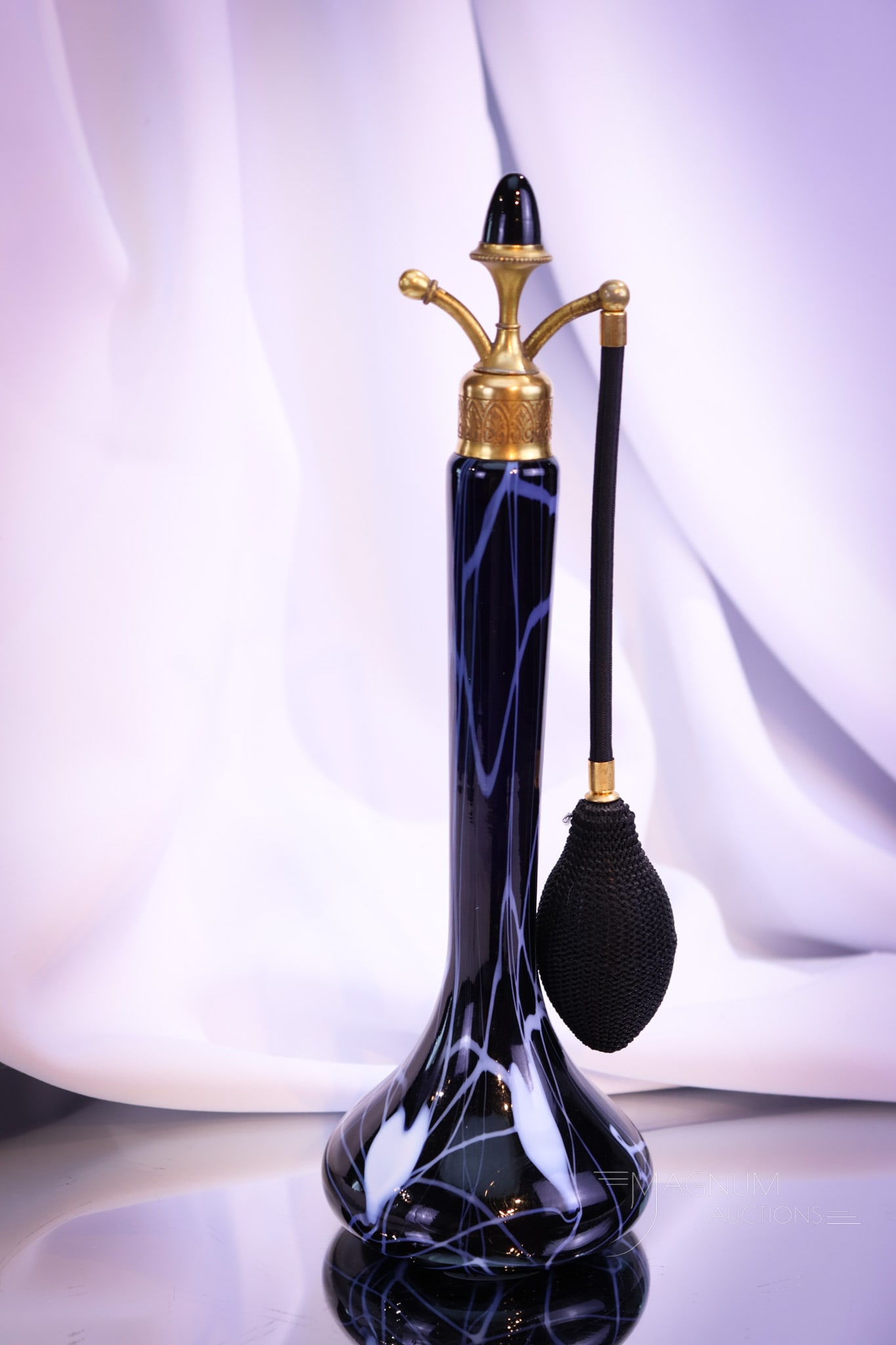 Imperial Freehand Art Glass Devilbiss Perfume Atomizer (1 of 6)