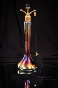 Imperial Freehand Art Glass Devilbiss Perfume Atomizer