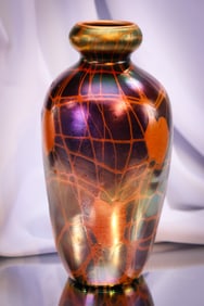 Imperial Freehand Unusual Form Art Glass Vase