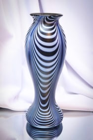 Imperial Freehand Festoon Art Glass Vase