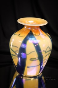 Imperial Freehand Art Glass Abstract Vase