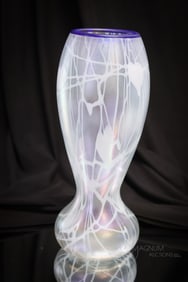 Imperial Freehand Iridescent Art Glass Vase