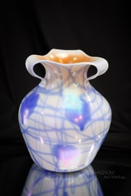 Imperial Freehand Art Glass Vase