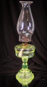 Adams Apollo Vaseline Victorian Oil Lamp