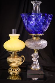2 pc Lot Oil Lamps