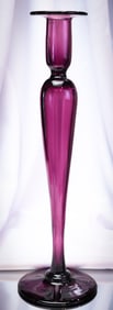 Pairpoint Amythest Glass 16" Candlestick