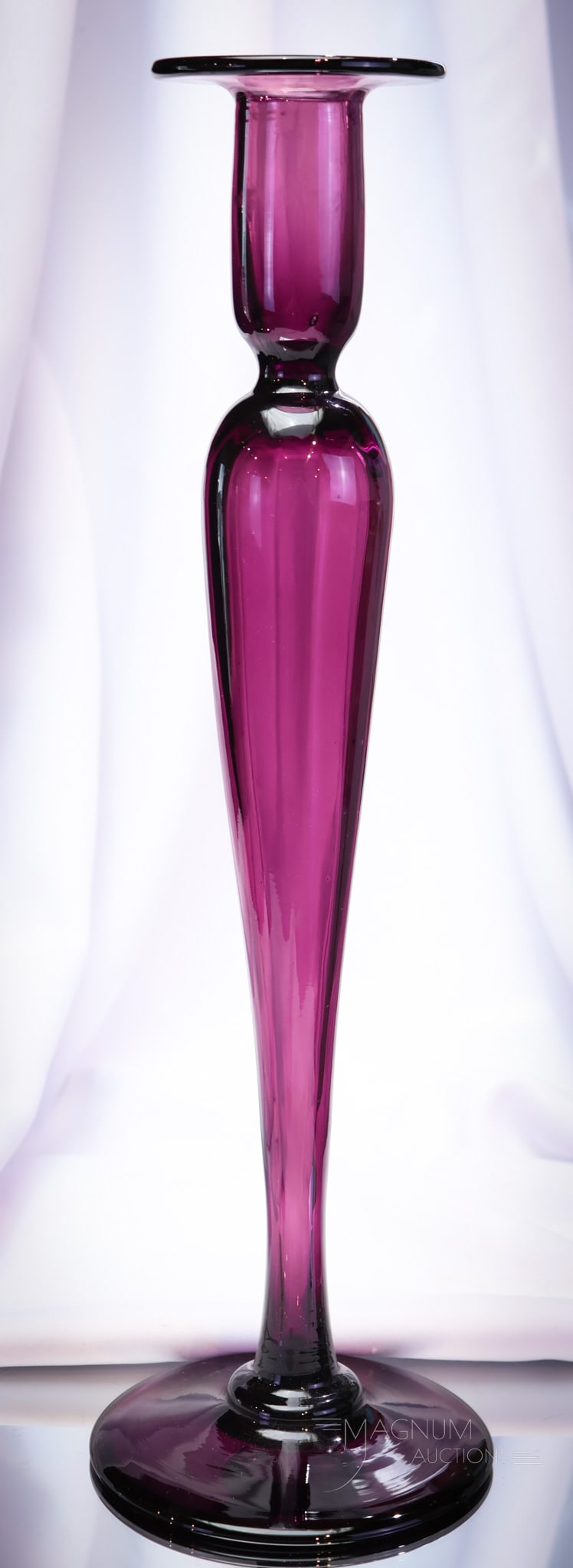 Pairpoint Amythest Glass 16" Candlestick (1 of 4)