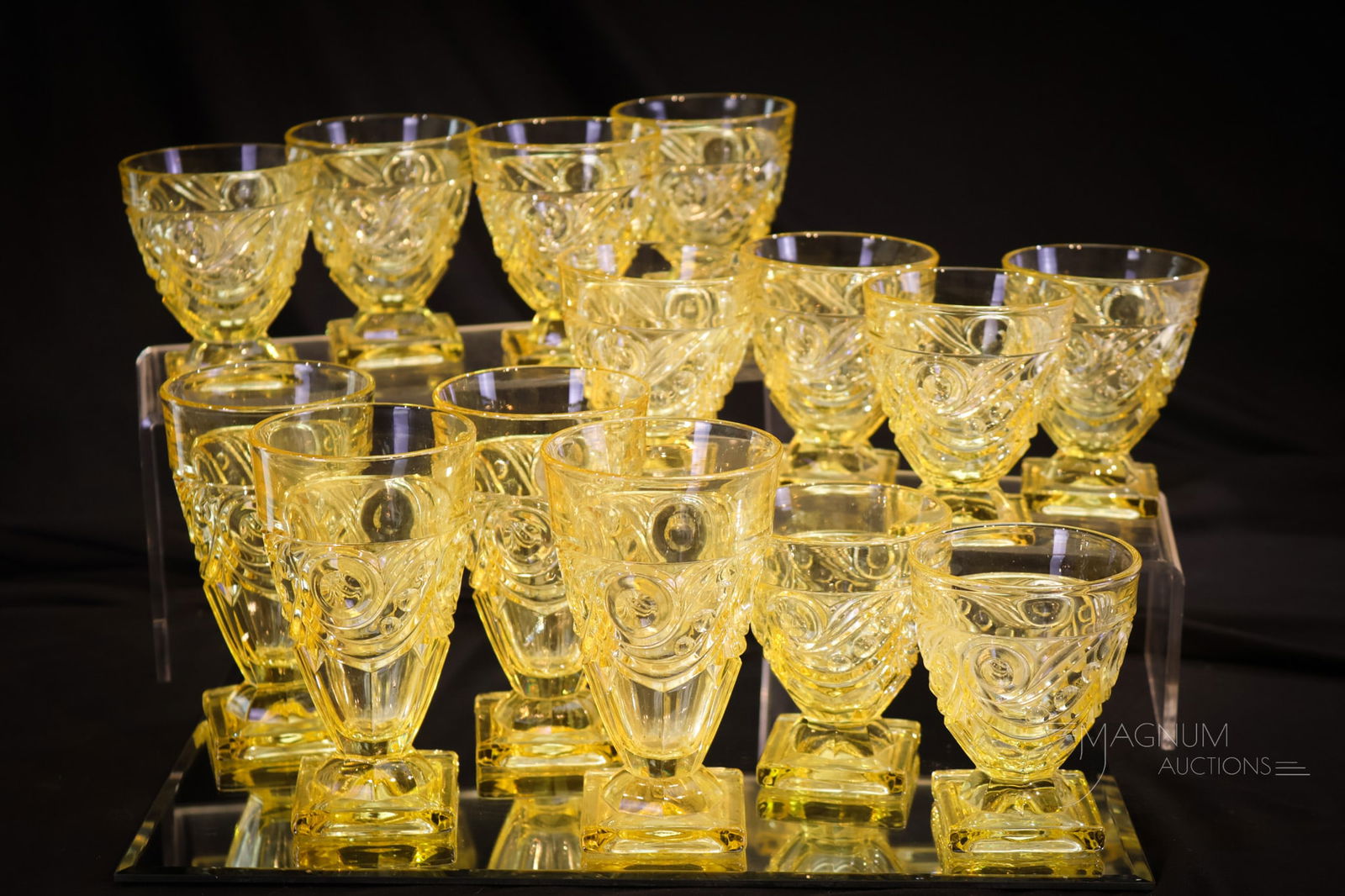 14 pc Lot Heisey Ipswich Sahara Glass Cocktails & Tumblers (1 of 6)