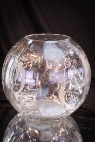 Rare Heisey Mermaid 8" Ball Vase