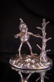 Pairpoint Silverplate Victorian Palmer Cox Brownie Ring Tree