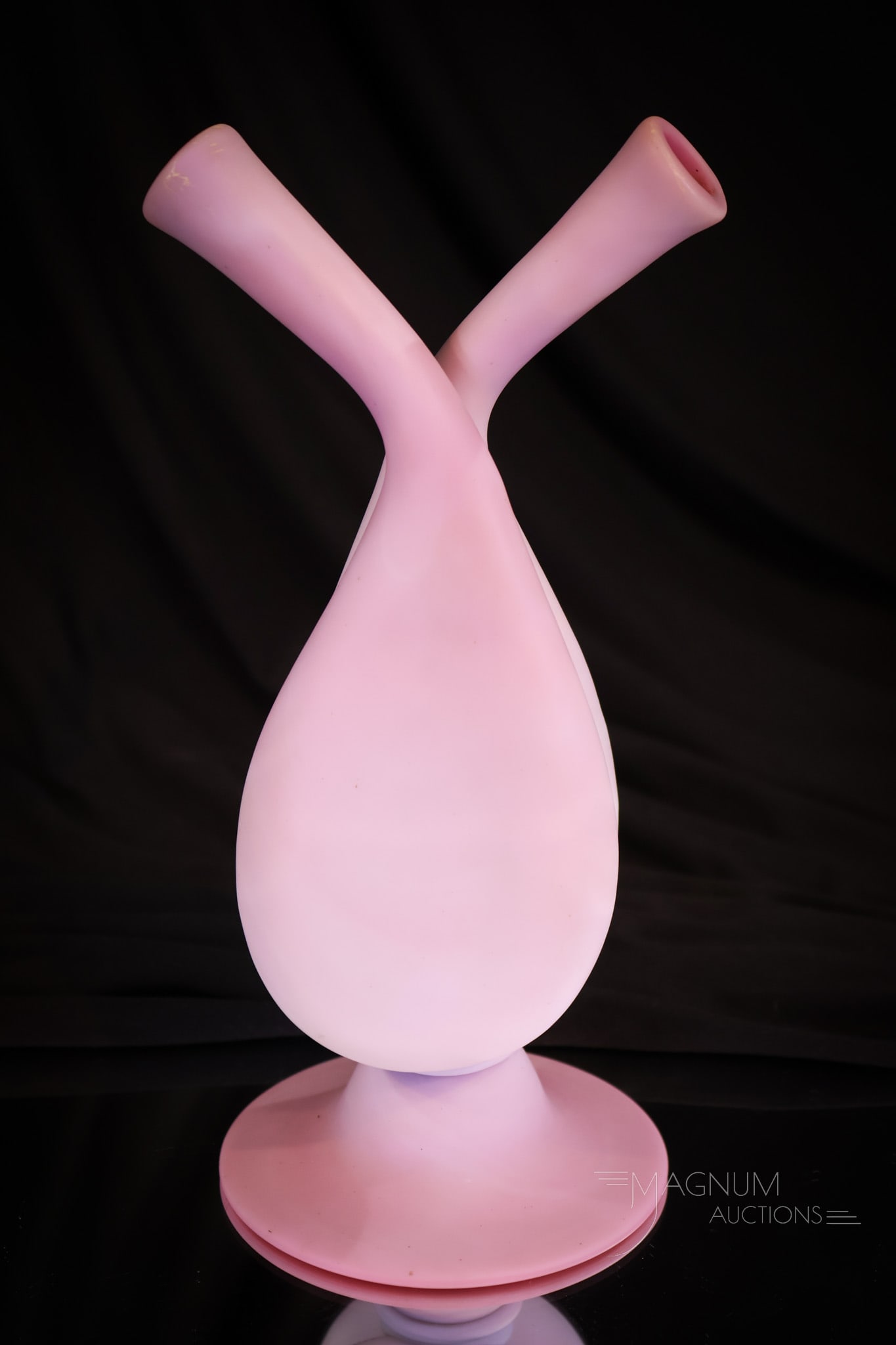 Museum Rarity Mt. Washington Peachblow Gemel Victorian Glass Vase (1 of 6)