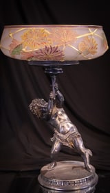 Mt. Washington Royal Flemish Pairpoint Silverplate Victorian Brides Bowl Centerpiece