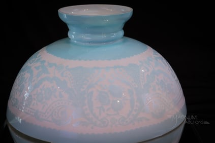 Mt. Washington Victorian Cameo Glass 12 1/8" Student Lamp Shade