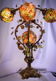 Fantastic Murano Glass Mid Centery Hollywood Regency 26" Antique Table Lamp
