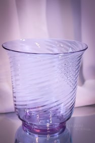 Steuben #6030 Swirl Art Glass Vase in Wisteria