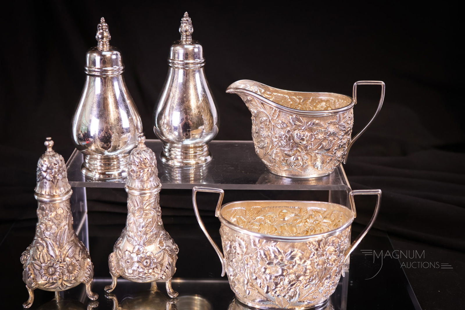 6 pc Lot Sterling Silver Antique Items Kirk & Sons Repousse & More (1 of 12)