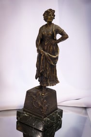 Andor Ruff Hungarian 12 1/2" Bronze Sculpture ca. 1910