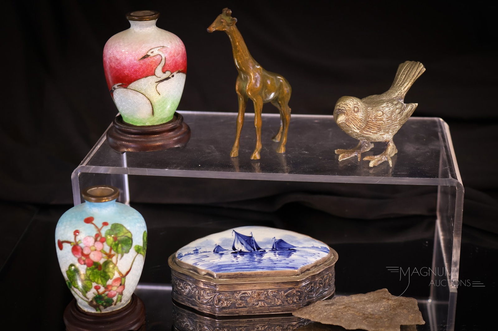 Eclectic Lot of Decorating Fun Cloissone Bronze Delft & More (1 of 12)