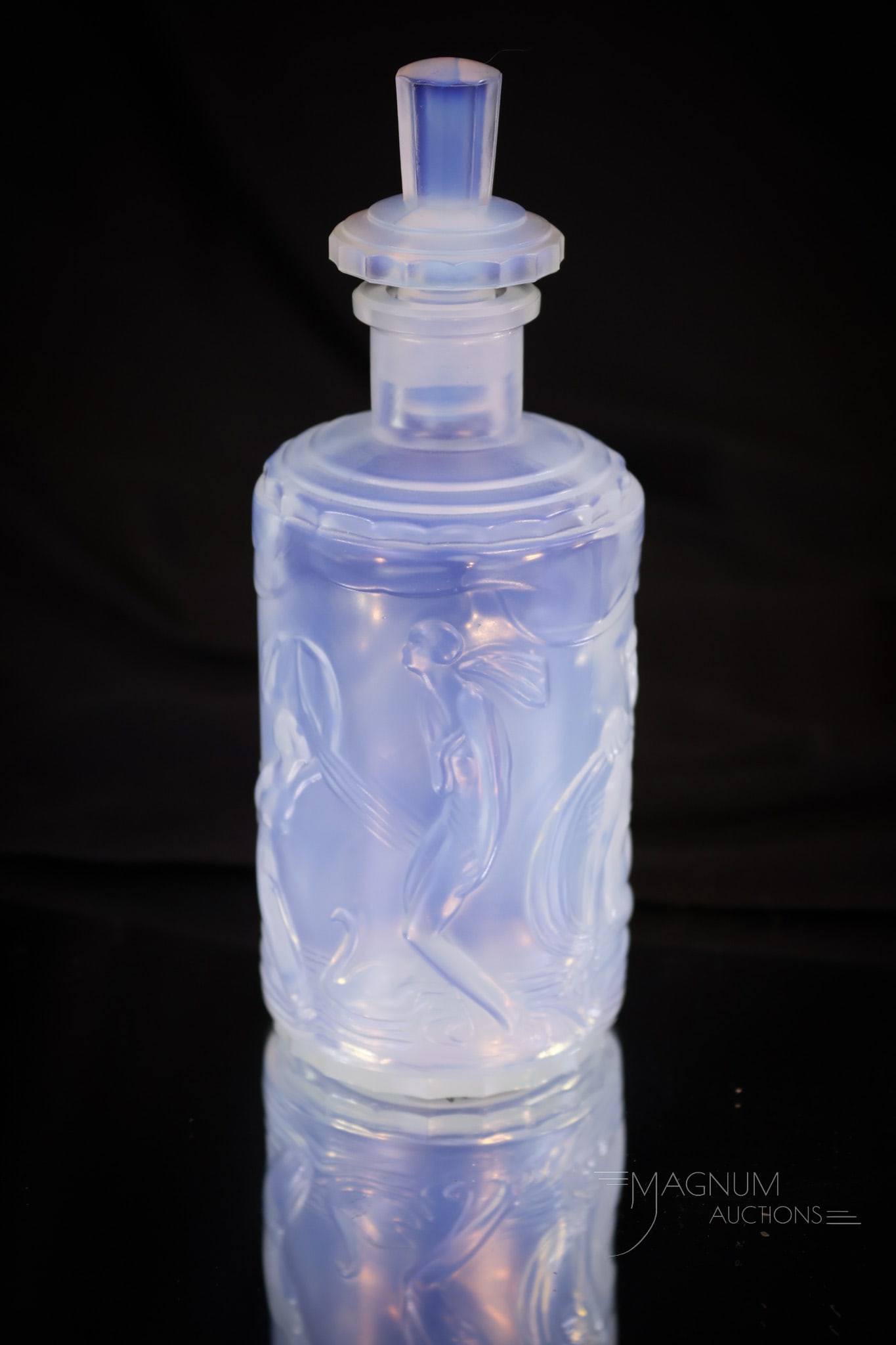 Signed "Sabino Paris" Nudes Bathing  5 1/2" Pefume Bottle (1 of 6)