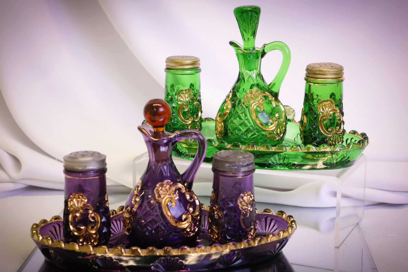 2 pc Lot Victorian Riverside Croesus Condiment Sets (1 of 15)