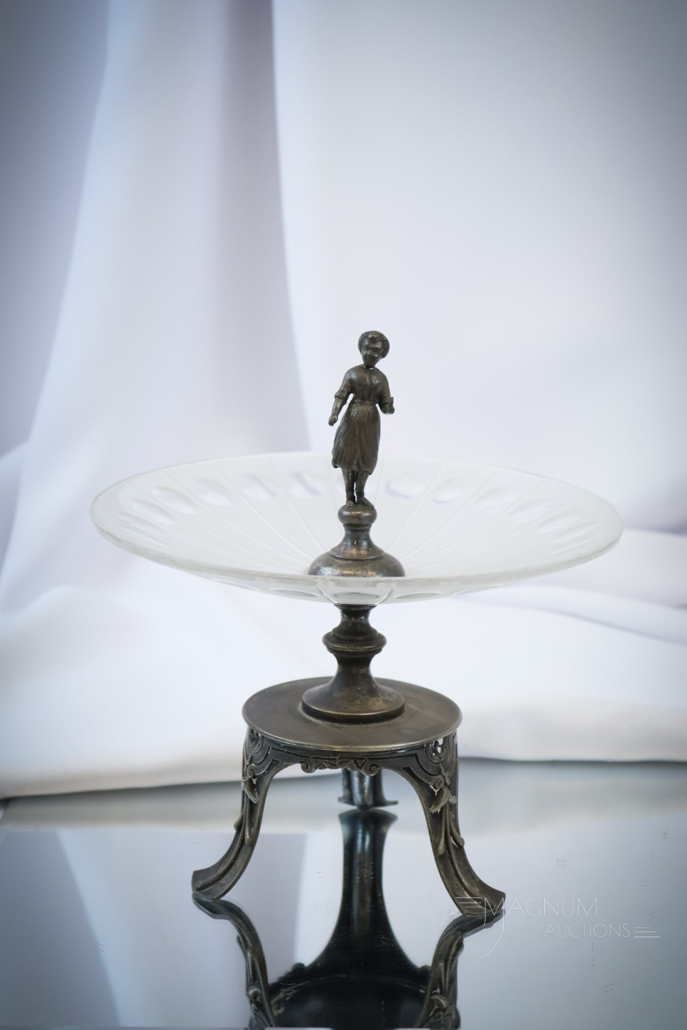 Middletown Victorian Silverplate & Glass Victorian Calling Card Holder (1 of 8)