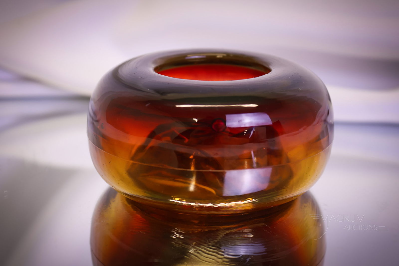 Rare Amberina Glass Sponge Cup (1 of 7)