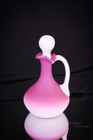 New England Peachblow Victorian Glass Cruet