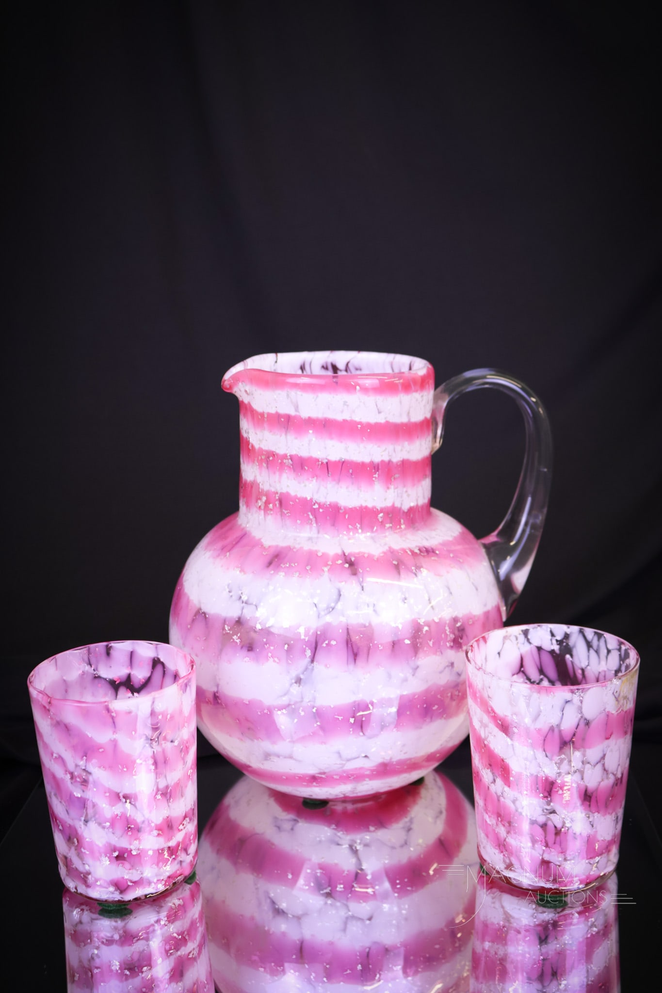 Harrach Phoenix Victorian Glass Mica Water Set (1 of 9)