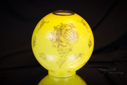 Victorian Junior 6" Cased Oil Lamp Gilt Ball Shade
