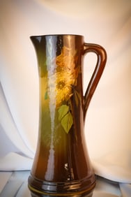 15 1/2 dated 1904 Owens Standard Glas Pottery Tankard Pitcher Baseball Interest