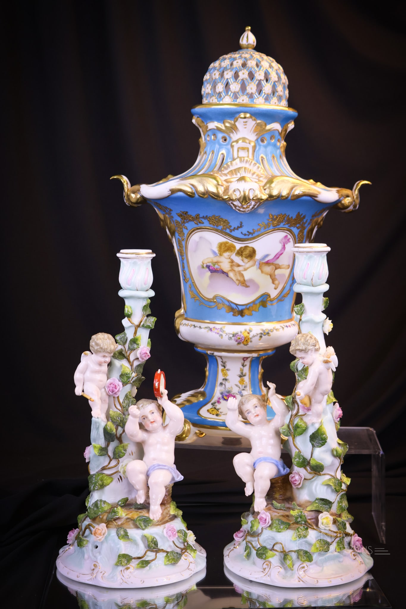 3 pc Lot Decorative Meissen Porcelain (1 of 17)